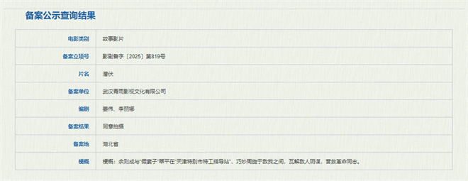 《潜伏》将翻拍电影版 剧版编剧姜伟加盟